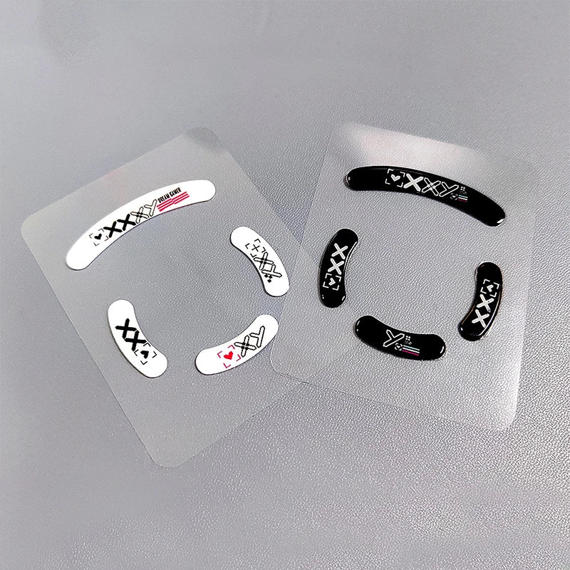 1Pack Glass Mouse Skates Glide Feet Pads Mouse Feet Sticker for G Pro Wireless Rounded Curved Edges