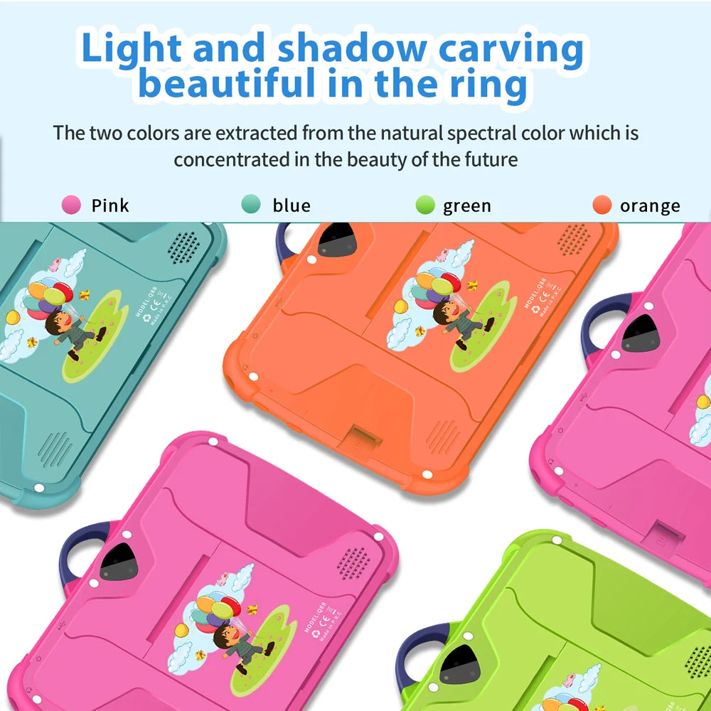 BDF Christmas Children's Learning Machine C8-7 inch 4-core 4GB RAM 64GB ROM Android 13 1280 * 800 resolution Christmas gift