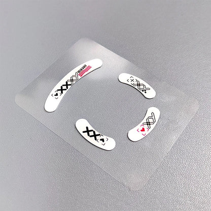 1Pack Glass Mouse Skates Glide Feet Pads Mouse Feet Sticker for G Pro Wireless Rounded Curved Edges