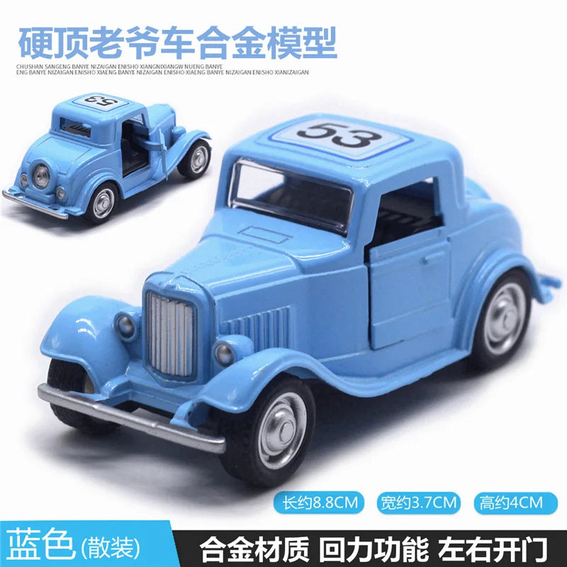 Cute Diecast Alloy Metal Car Bus Motor Tricycle Motorcycle Taxi Model Toy Children Birthday Gift
