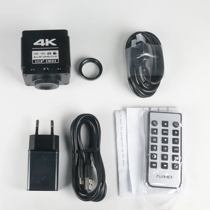 YIZHAN 130X Lens C-mount Digital Microscope for Electronics 4K 1080P HD Industrial Cameras 60MP 48MP HDMI USB VGA Repair Tools