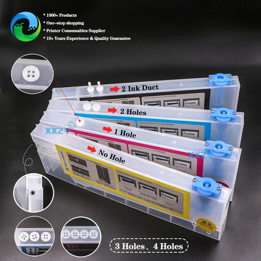 Eco Solvent Printer 220ml CISS Refill Sub Tank with Float for Wide Format Printer Ink Cartridge