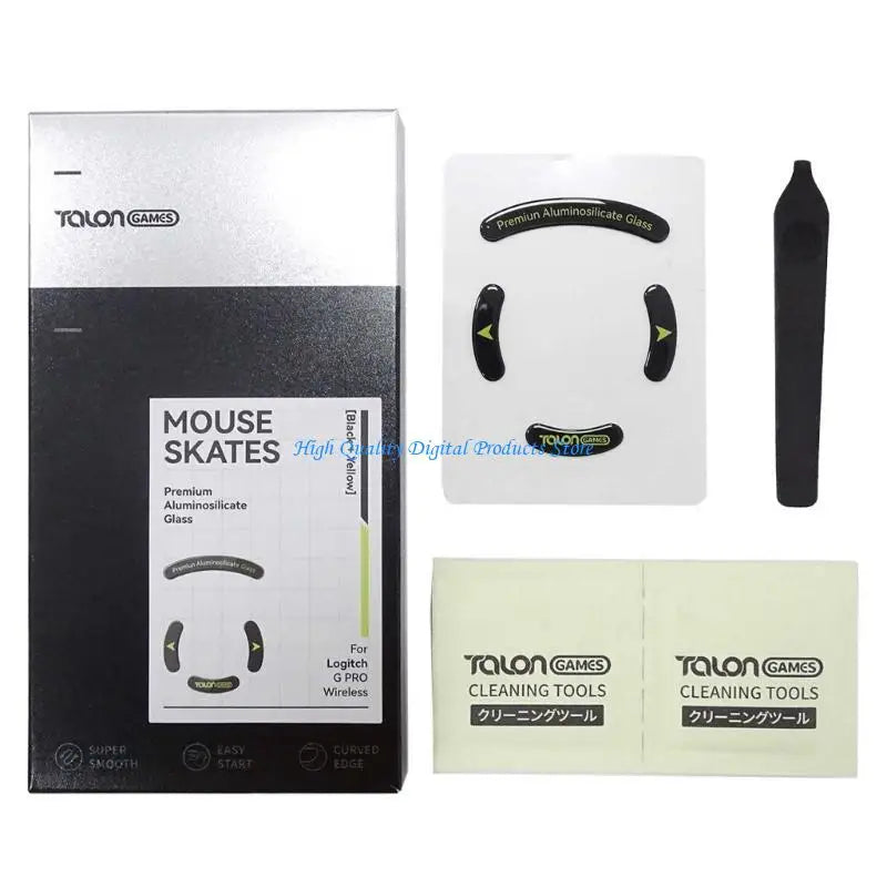 U2JE TALONGAMES Glass Mouse Feet Mouse Skates Anti-Slip Pad for GPRO Wireless Mouse