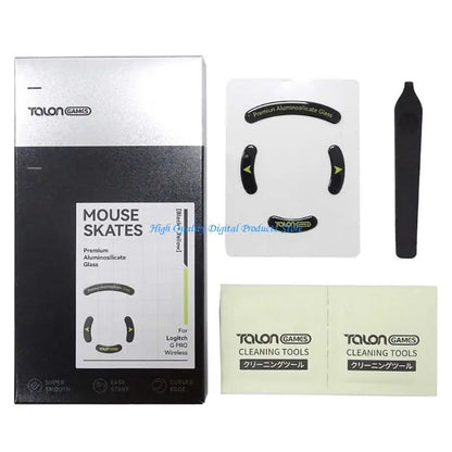 U2JE TALONGAMES Glass Mouse Feet Mouse Skates Anti-Slip Pad for GPRO Wireless Mouse
