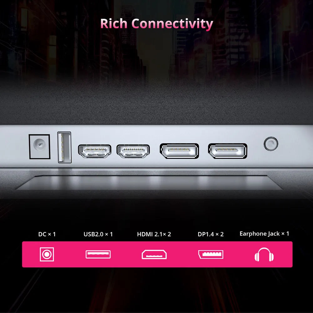 KTC H27P22S Gaming Monitor 27 inches Fast IPS 3840×2160 160Hz, AUO 7.0 FAST IPS, 1000:1 Contrast Ratio, ELED Backlight, HDR 400