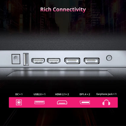 KTC H27P22S Gaming Monitor 27 inches Fast IPS 3840×2160 160Hz, AUO 7.0 FAST IPS, 1000:1 Contrast Ratio, ELED Backlight, HDR 400