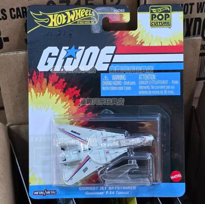 Genuine Hot Wheels Premium Car Pop Culture Toys Boys 1/64 Diecast Combat Jet Skystriker Vehicles Model Cars Birthday Toys Gifts