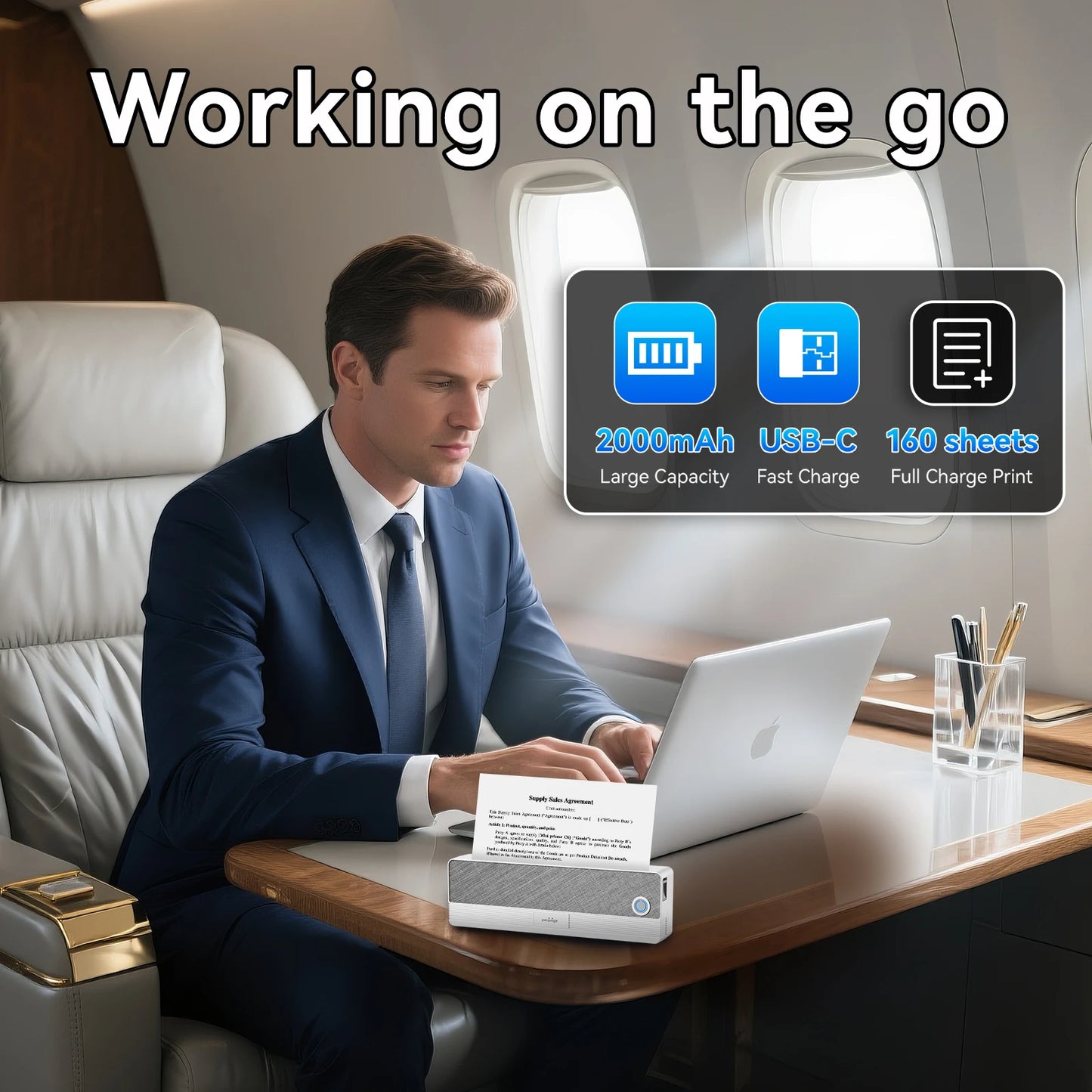 Peripage A40 P81 Inkless Portable A4 Thermal Printer Wireless Bluetooth USB Printing Text PDF Document Photos A4 Machine Maker