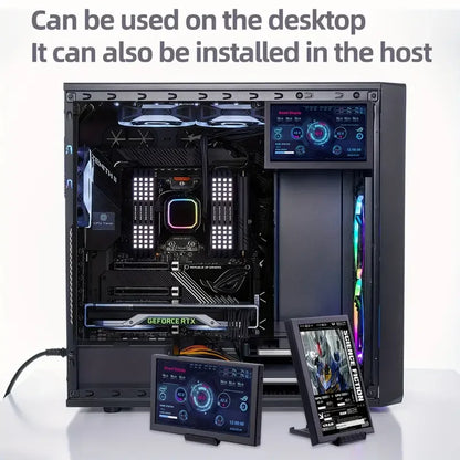 New 1024*600 7 inch IPS LCD Screen Temperature CPU GPU SSD Monitoring Secondary Display Monitor For AIDA64 Computer Raspberry Pi