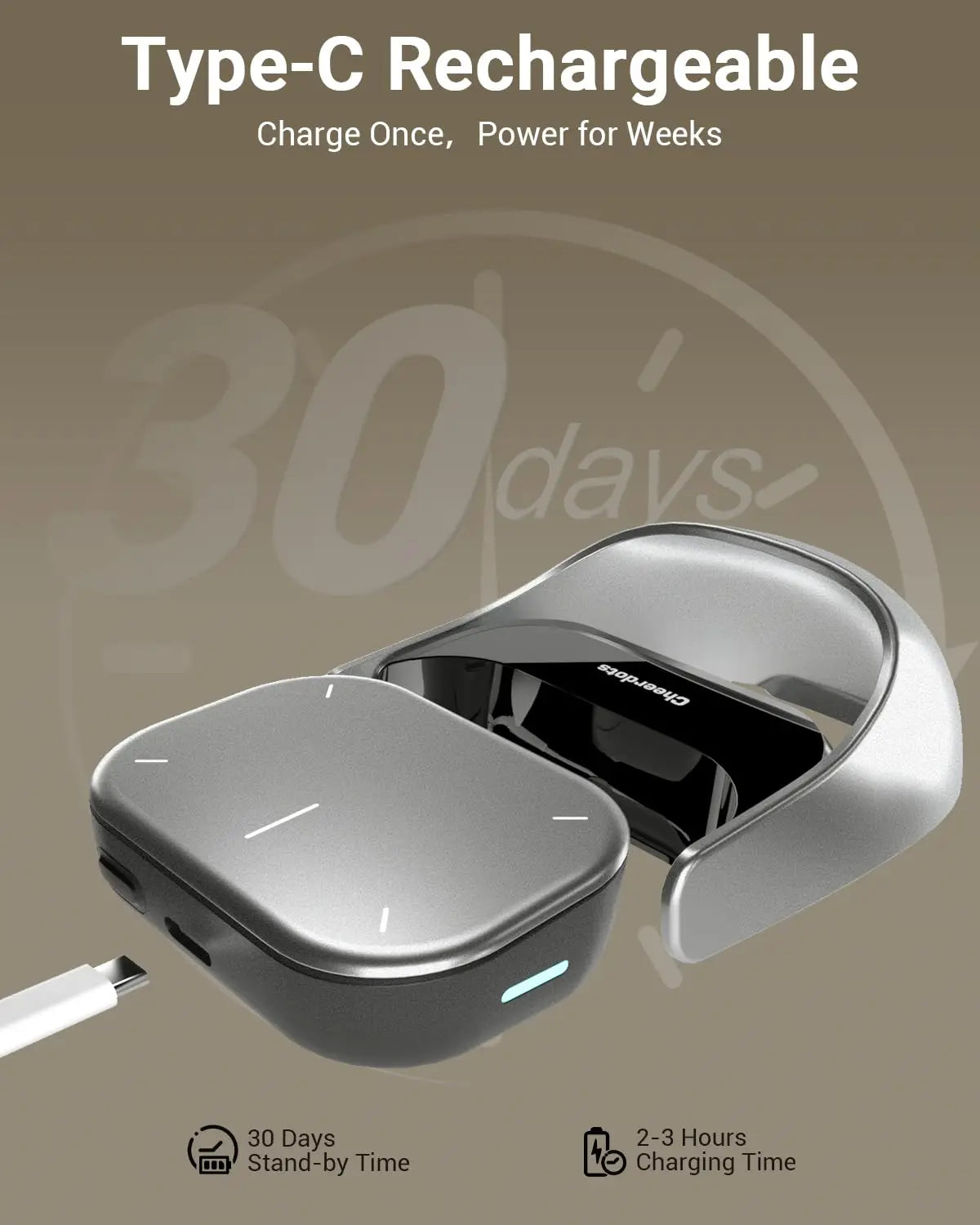 Cheerdots 2 Detachable Air Mouse Bluetooth Wireless Touchpad Laser AI Recording ChatGPT Mobile Presenter Remote Control Custom