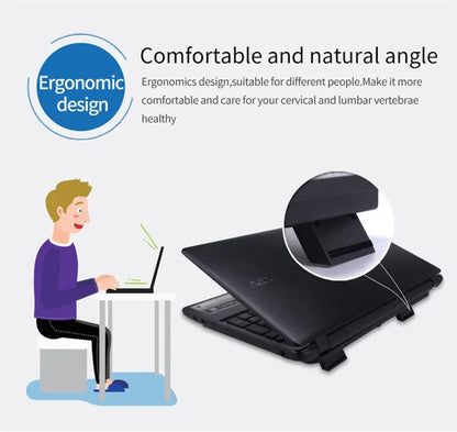 Universal Laptop Cooler Cooling Radiator Fan Cooler Stand Notebook Support Usb Port Air Extracting Cooling Holder Accessories