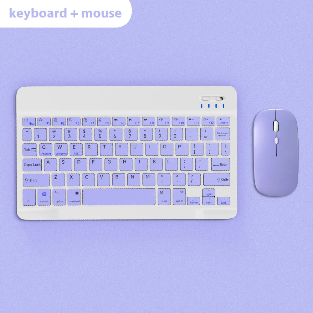 For Android iOS Windows Bluetooth Wireless Keyboard And Mouse For iPad Tablet Keyboard For Phone Tablet Wireless Keyboard Mouse