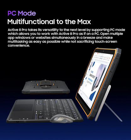 Blackview Active 8 Pro 16GB 256GB Tablet PC 22000mAh Battery Android 14 10.36" inch 2.4K Display 16MP+ 48MP Camera Rugged Tablet