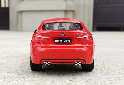 1:24 BMW X6M X6 SUV Alloy Sports Car Model Diecasts Metal Vehicles Car Model Simulation Collection Childrens Toy Gift