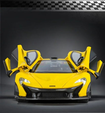 1:24 Scale P1 Supercar Alloy Car Diecast Metal With Sound & Light Model Collect Hobby Model Ornaments Gift For Boys
