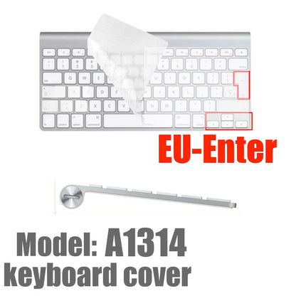 For 2021 iMac Wired Apple Keyboard A2449 A2450 A1243 A1843 MB110LL/B with Numeric Keypad Silicone keyboard Cover Protector Skin