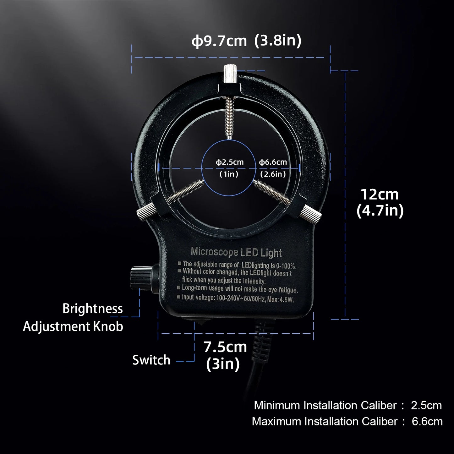 YIZHAN 130X Lens C-mount Digital Microscope for Electronics 4K 1080P HD Industrial Cameras 60MP 48MP HDMI USB VGA Repair Tools