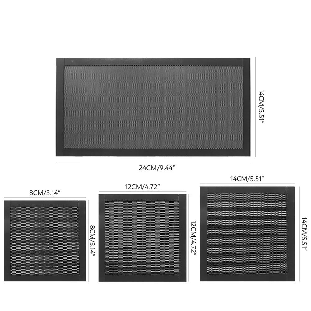 Magnetic Frame Dust Filter Dustproof Mesh Cover Net Guard with Hole for PC Computer Case Cooling Fan Power Supply