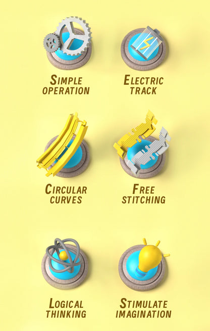 Kids Electric Track Toy Engineering Minin Car Set Puzzle Boy Toys Track Car Train Toys For Children Birthday Christmas Gifts