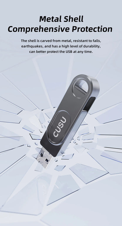 CUSU USB 3.2 Solid State Pen Drive 128GB 256GB 512GB 520MB/s Type C USB Flash Drive Free Shipping Item for Laptop Phone
