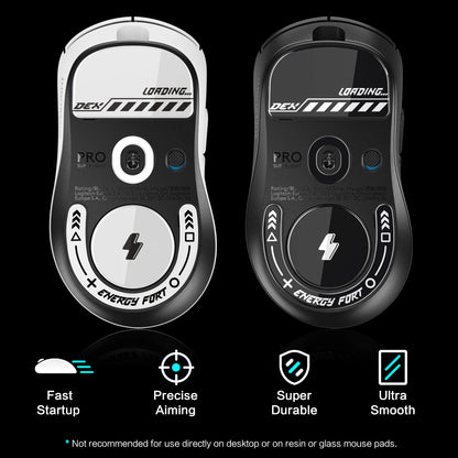 Mouse Skates Feet Curved Edges Glass Mouse Feet for Logitech G PRO X SUPERLIGHT 2 DEX Mouse Glides Gaming Mouse Feet Replacement