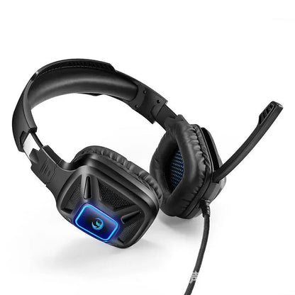 1PC Gaming Headset Experience Immersive Audio With Mic LED Lights Soft Memory Earmuffs Headphone