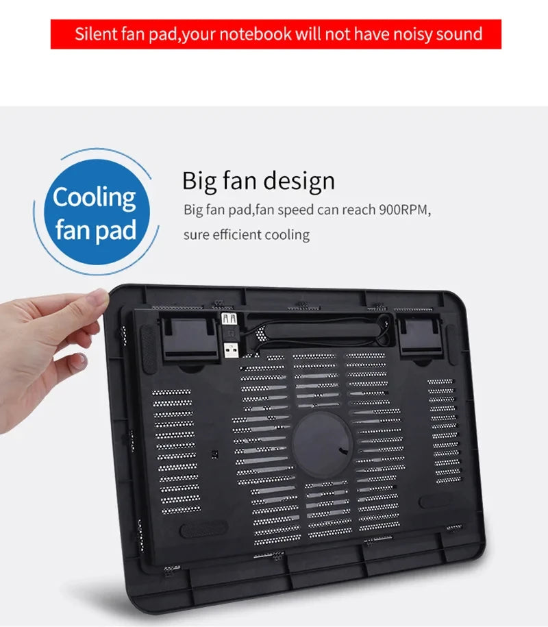 Universal Laptop Cooler Cooling Radiator Fan Cooler Stand Notebook Support Usb Port Air Extracting Cooling Holder Accessories