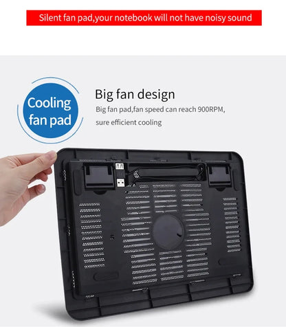 Universal Laptop Cooler Cooling Radiator Fan Cooler Stand Notebook Support Usb Port Air Extracting Cooling Holder Accessories