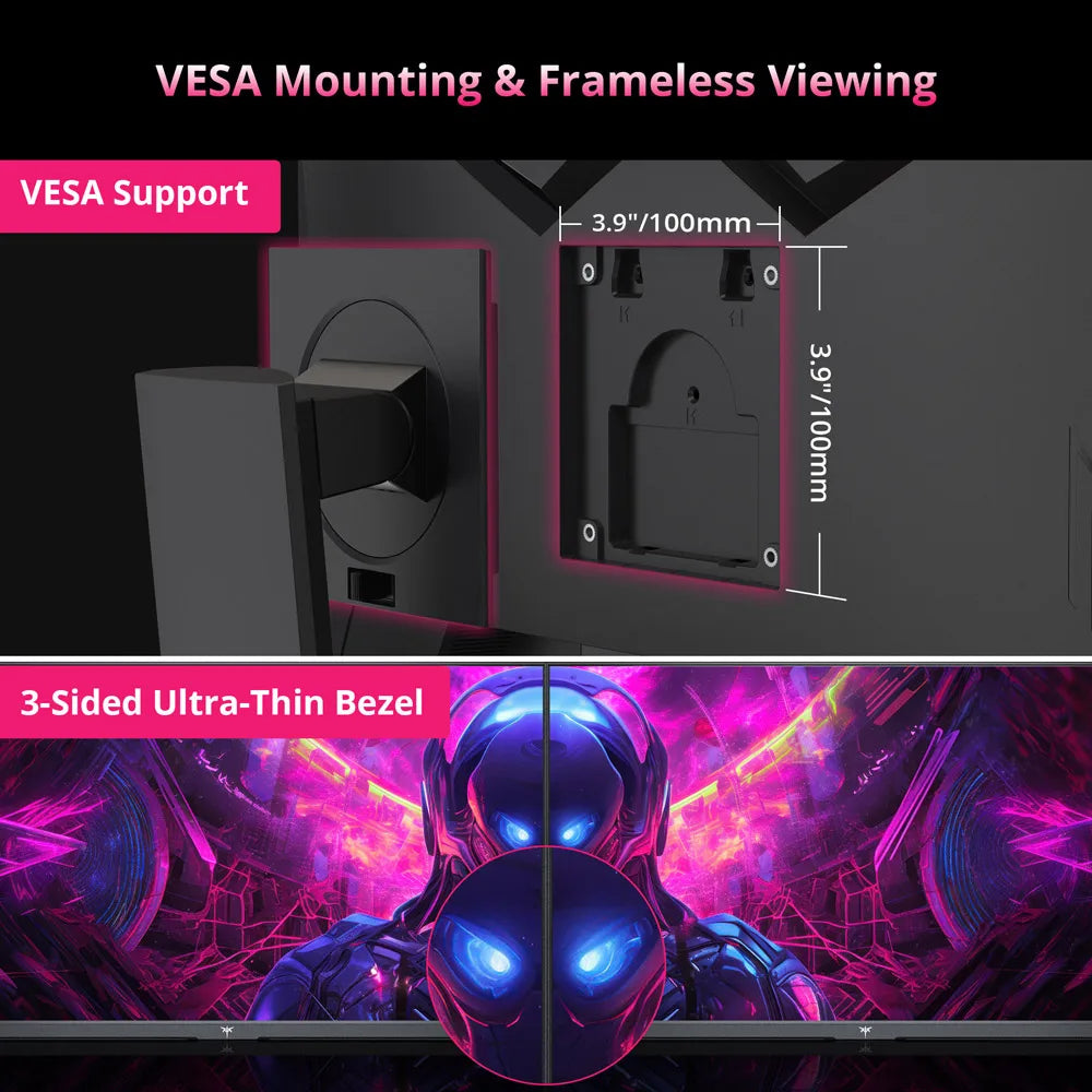 KTC H27P22S Gaming Monitor 27 inches Fast IPS 3840×2160 160Hz, AUO 7.0 FAST IPS, 1000:1 Contrast Ratio, ELED Backlight, HDR 400