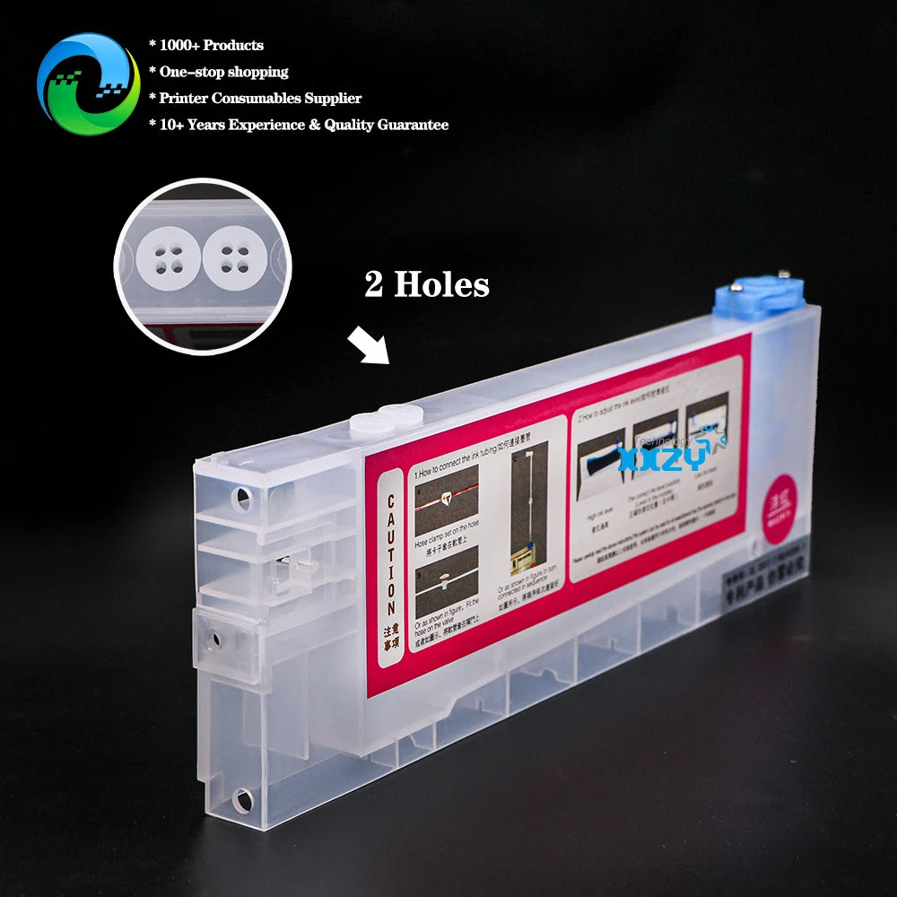 Eco Solvent Printer 220ml CISS Refill Sub Tank with Float for Wide Format Printer Ink Cartridge