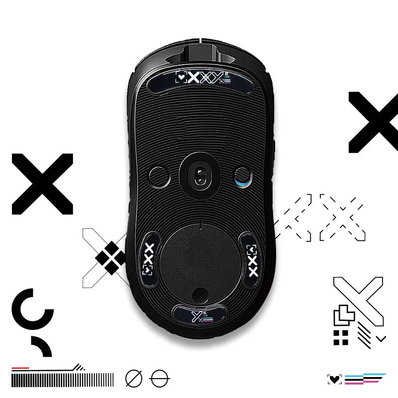 Mouse Glide Skates For Logitech G Pro Wireless Wireless Gaming Glass Mouse Anti Slip Feet Stickers Side Stickers Sweat Pads