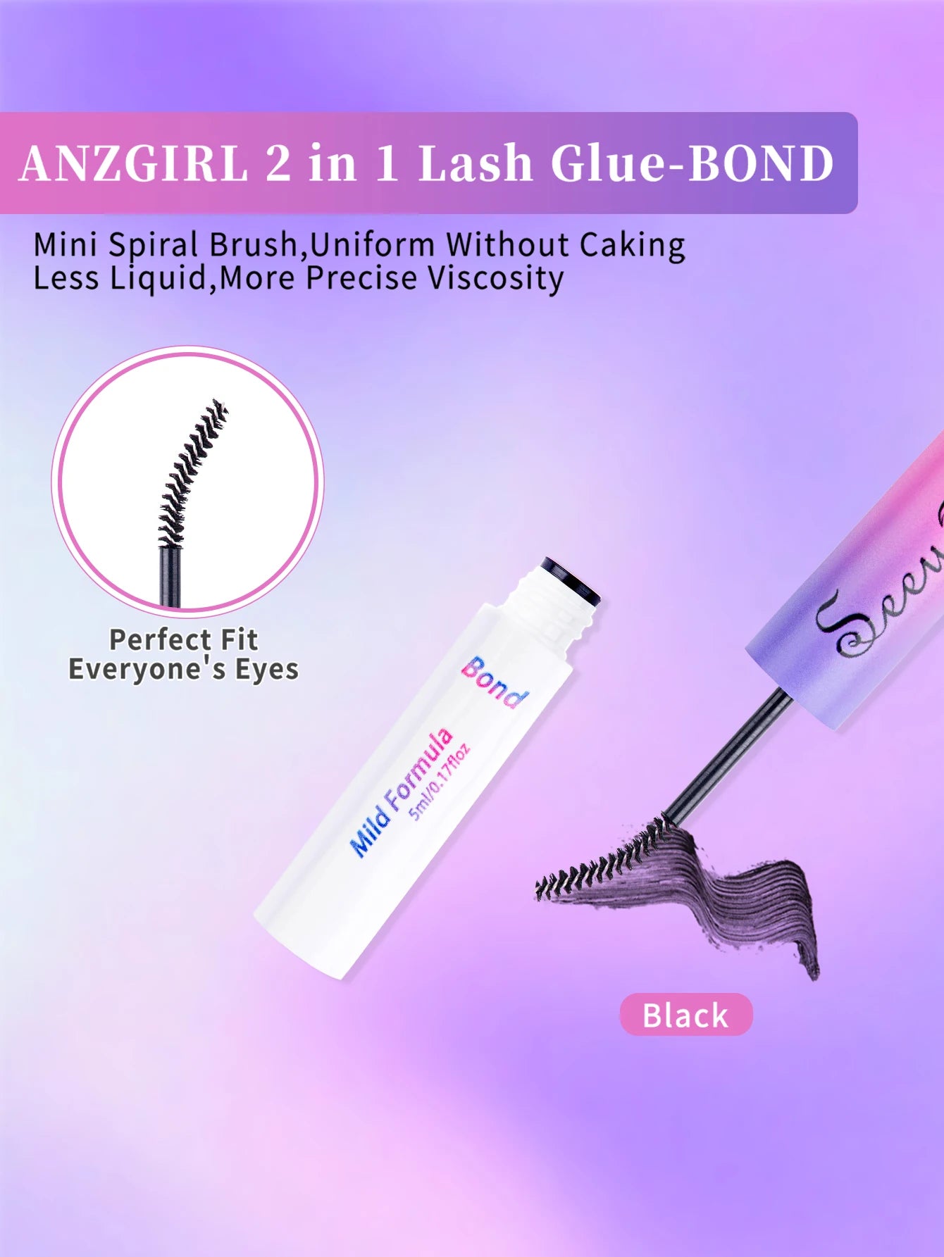 Eyelash Glue and Seal for Eyelash Clusters Strong Fixed Eyelash Glue Lasting Eyelash Glue Eyelash Extension tool
