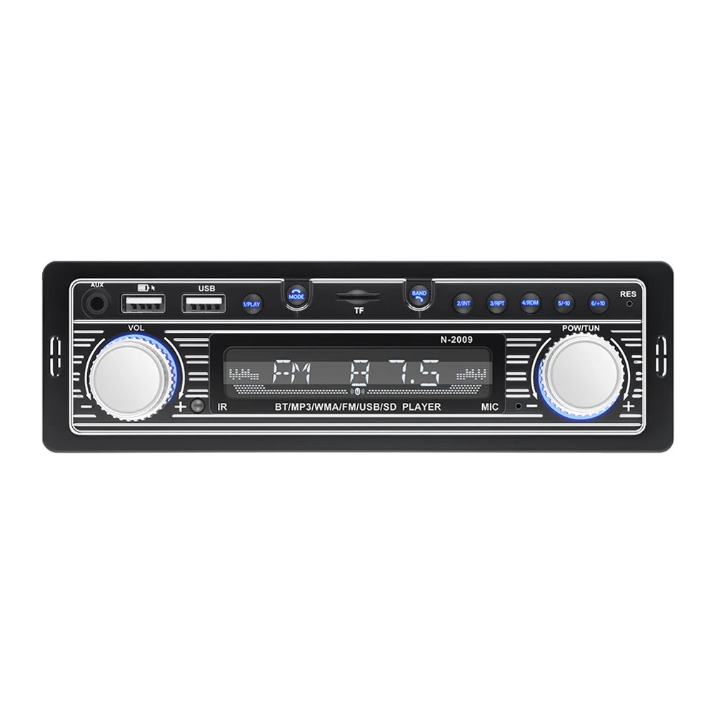 Car Radio MP3 Player Bluetooth-compatible FM Audio Stereo Receiver with Remote Control Autoradio Electronics Accessories