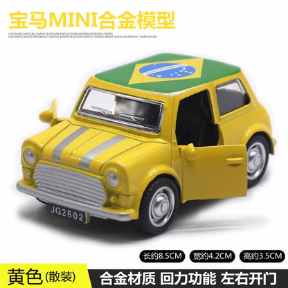 Cute Diecast Alloy Metal Car Bus Motor Tricycle Motorcycle Taxi Model Toy Children Birthday Gift