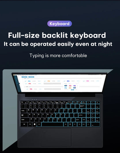 Xiaman 15.6" Gaming Laptop Computer AMD A4-7210 MX350 Discrete Graphics Notebook PC Gamer Windows 11 Fingerprint Unlock Laptops
