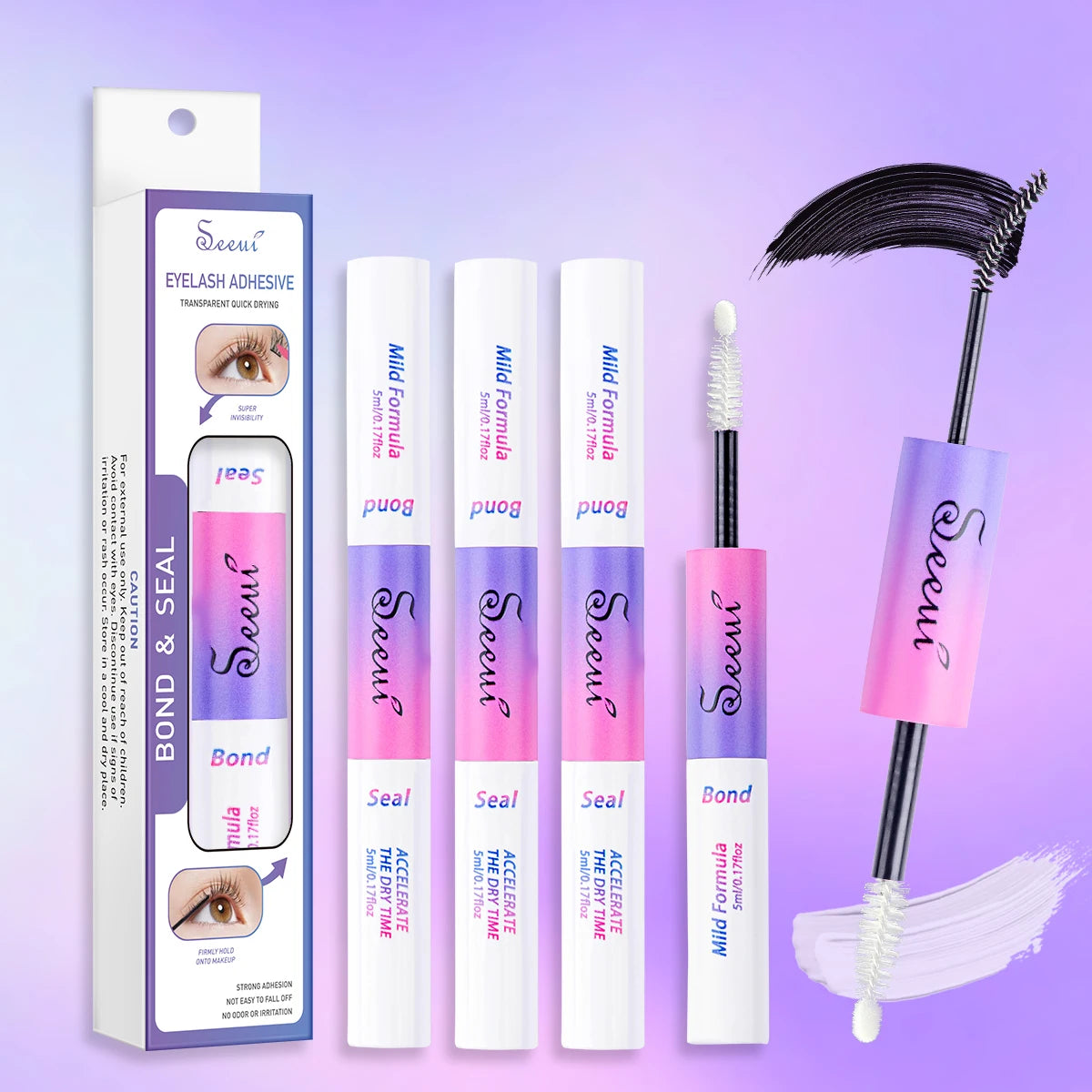 Eyelash Glue and Seal for Eyelash Clusters Strong Fixed Eyelash Glue Lasting Eyelash Glue Eyelash Extension tool