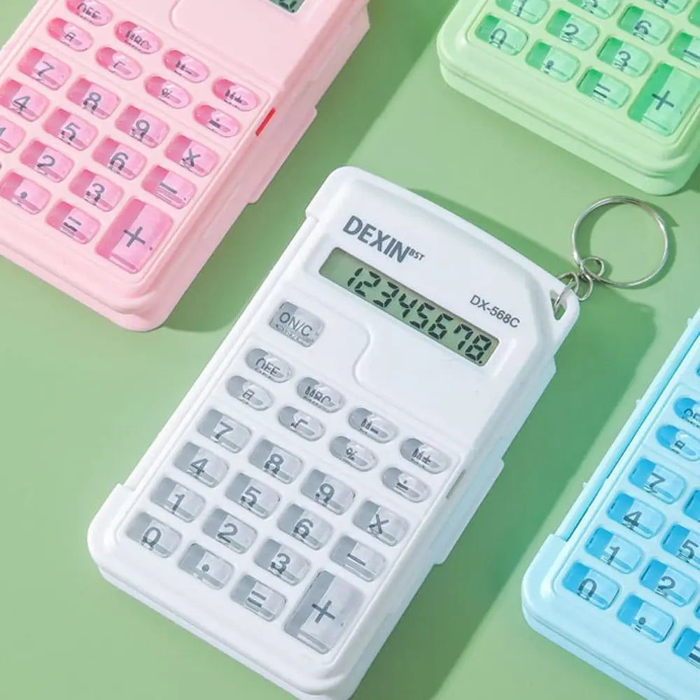 Flip Cover Calculator Mini Portable Math Calculator For Office Accounting School Students