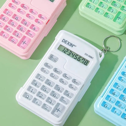 Flip Cover Calculator Mini Portable Math Calculator For Office Accounting School Students
