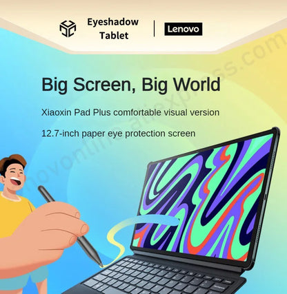 Global Rom Lenovo Xiaoxin Pad Plus 12.7" TB372FC Matte Display Natural Light Anti-Glare 60Hz Comfortable Visual Android Tablet