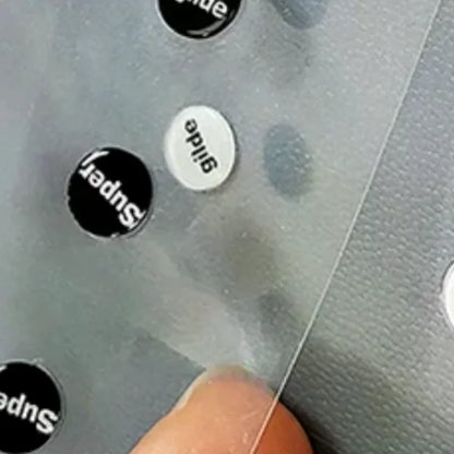 1 Pack Glass Mouse Skates DIY Universal Dots Mouse Feet Pads Sticker for Gaming Mouse Anti-Slip Pad