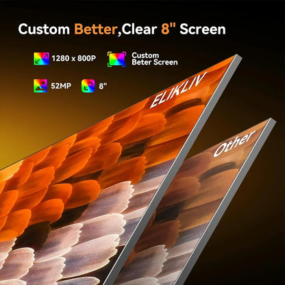 Elikliv EM4K 4K HDMI Digital Microscope for Electronics 8" 2000X Soldering Microscope for PCB Inspection Repair with 10" Stand