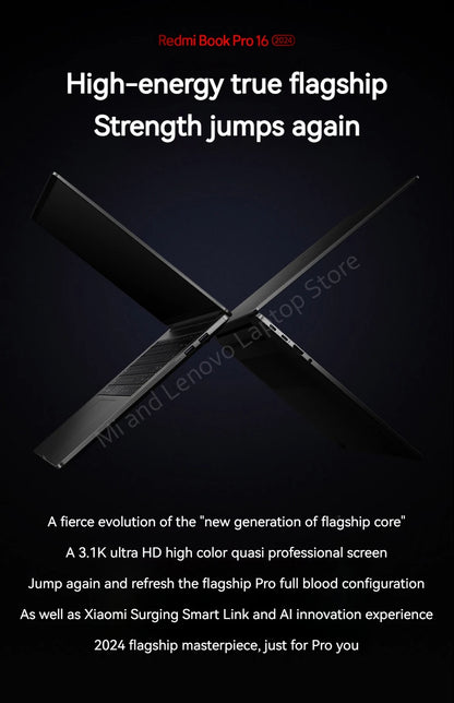 2024 New Xiaomi RedmiBook Pro 16 Ultra 5 125H 32GB LPDDR5 1TB SSD 3.1K 165Hz 16inch