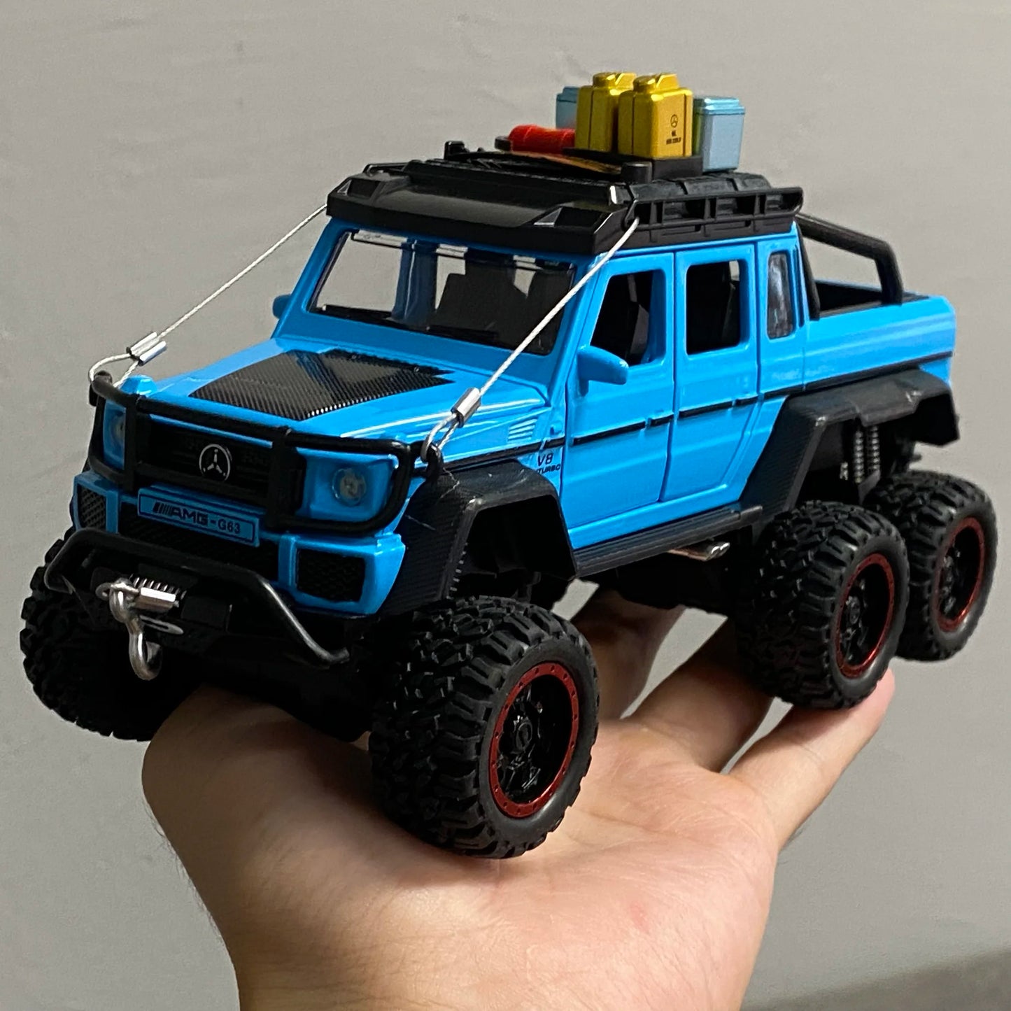 1:24 Benz G63 6*6 Adventure Edition Off Road SUV Alloy Metal Diecast Model Car Indoor Simulation Ornaments Birthday Gifts Friend