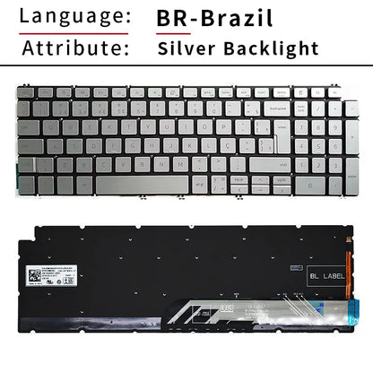 SP Spanish US Russian Backlit For Dell Inspiron 3500 3501 7591 5590 5591 5598 7590 5593 5584 7790 7500 7501 5501 5502 Keyboard