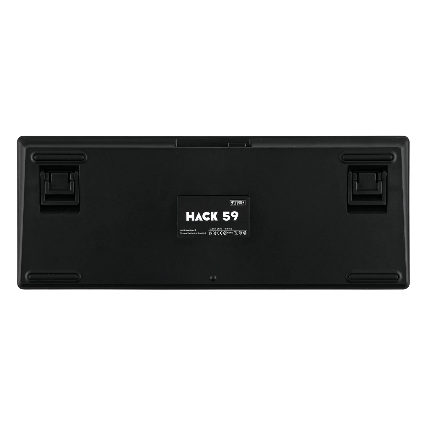 EPOMAKER Hack59 QMK/VIA HHKB-like Layout Wired/2.4GHz/Bluetooth 5.0 Wireless Gasket-mounted Hot-Swap Mechanical Gaming Keyboard