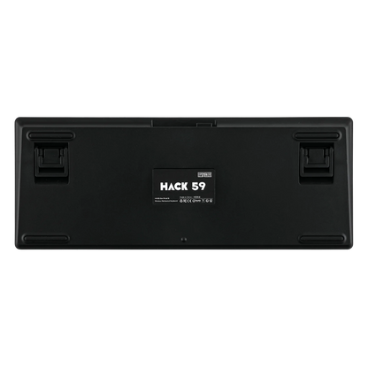 EPOMAKER Hack59 QMK/VIA HHKB-like Layout Wired/2.4GHz/Bluetooth 5.0 Wireless Gasket-mounted Hot-Swap Mechanical Gaming Keyboard