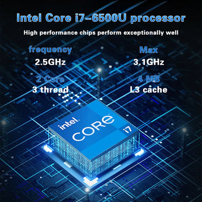 ACEKAMAS 15.6" Intel Core i7 6500U i3 6100U Laptop Computer Windows 11 Pro 16GB DDR4 1TB SSD Notebook PC Portable Laptops Gaming