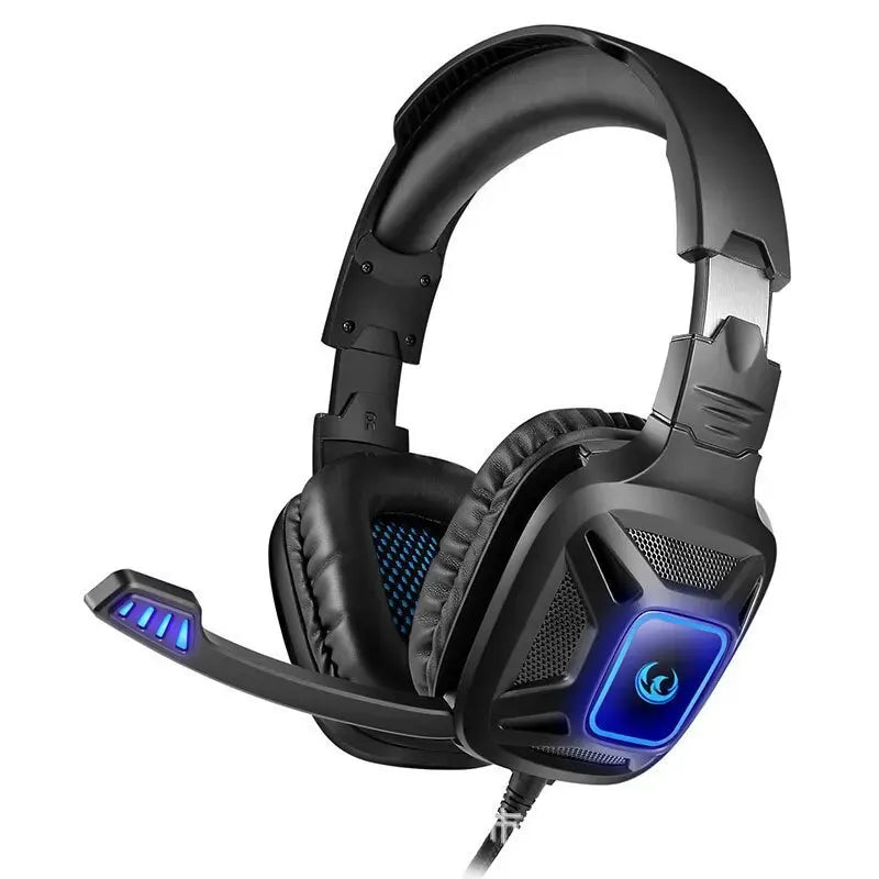 1PC Gaming Headset Experience Immersive Audio With Mic LED Lights Soft Memory Earmuffs Headphone