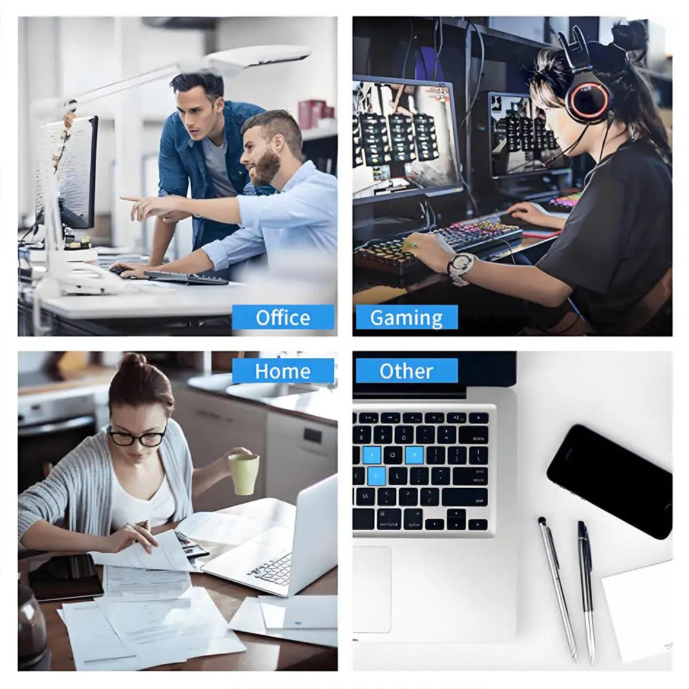 Forest Gaming Mouse Pad Vintage Floral Green Leaves Aesthetic Large Gaming Mousepad Gamer Desk Mat Nature Inspired Desk Mat