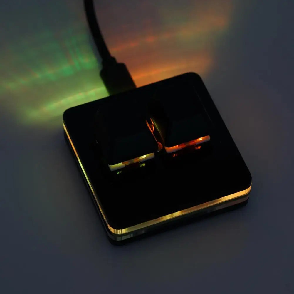 OSU 2 Keys Macro Programming Keyboard RGB Mini Custom Gaming  Keyboard For Linux/ MacOS /Android /Raspberry Pi
